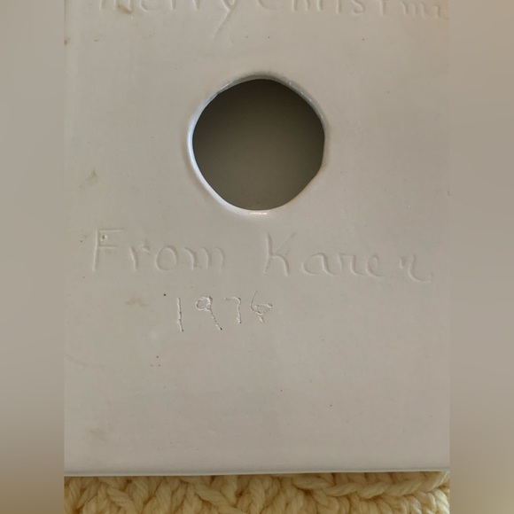 Ceramic Trivet Or Wall Hanging Vintage Cottagecore - Picture 6 of 9